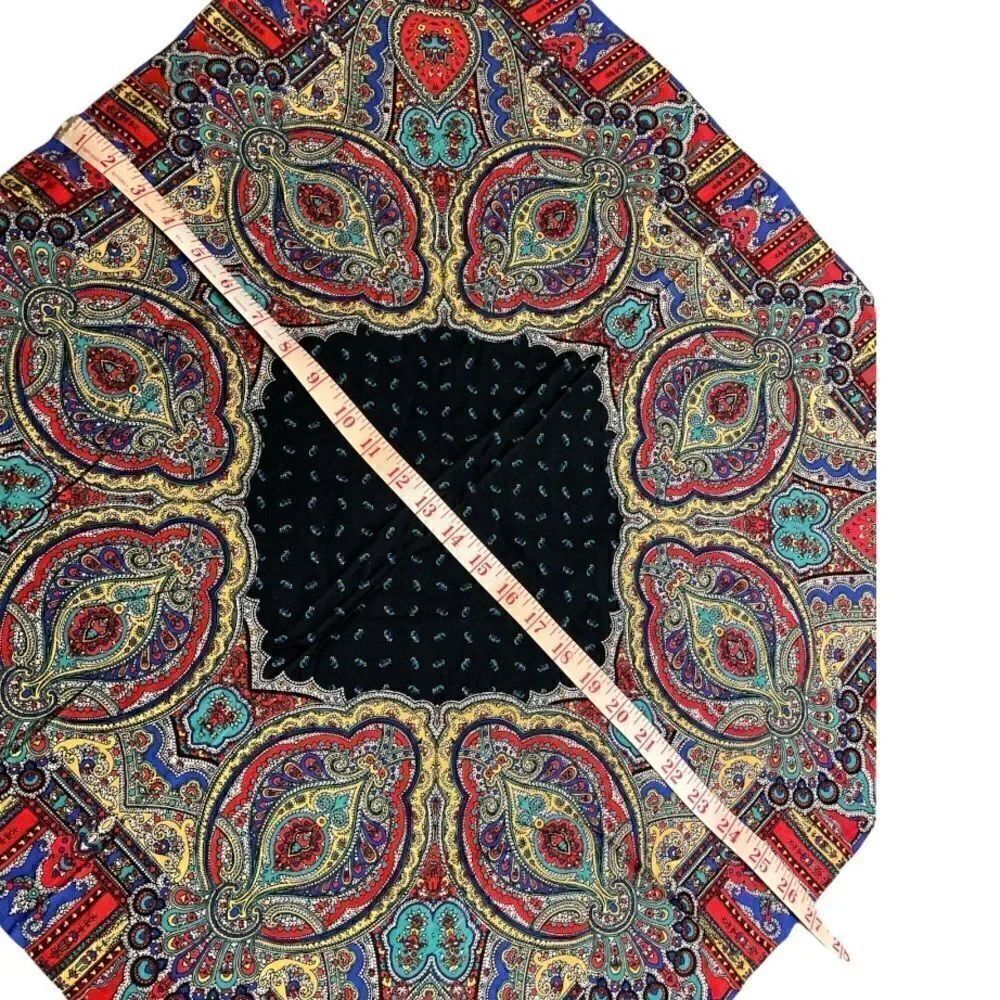 Colorful Paisley Patterned Square  - Picture 3 of 4
